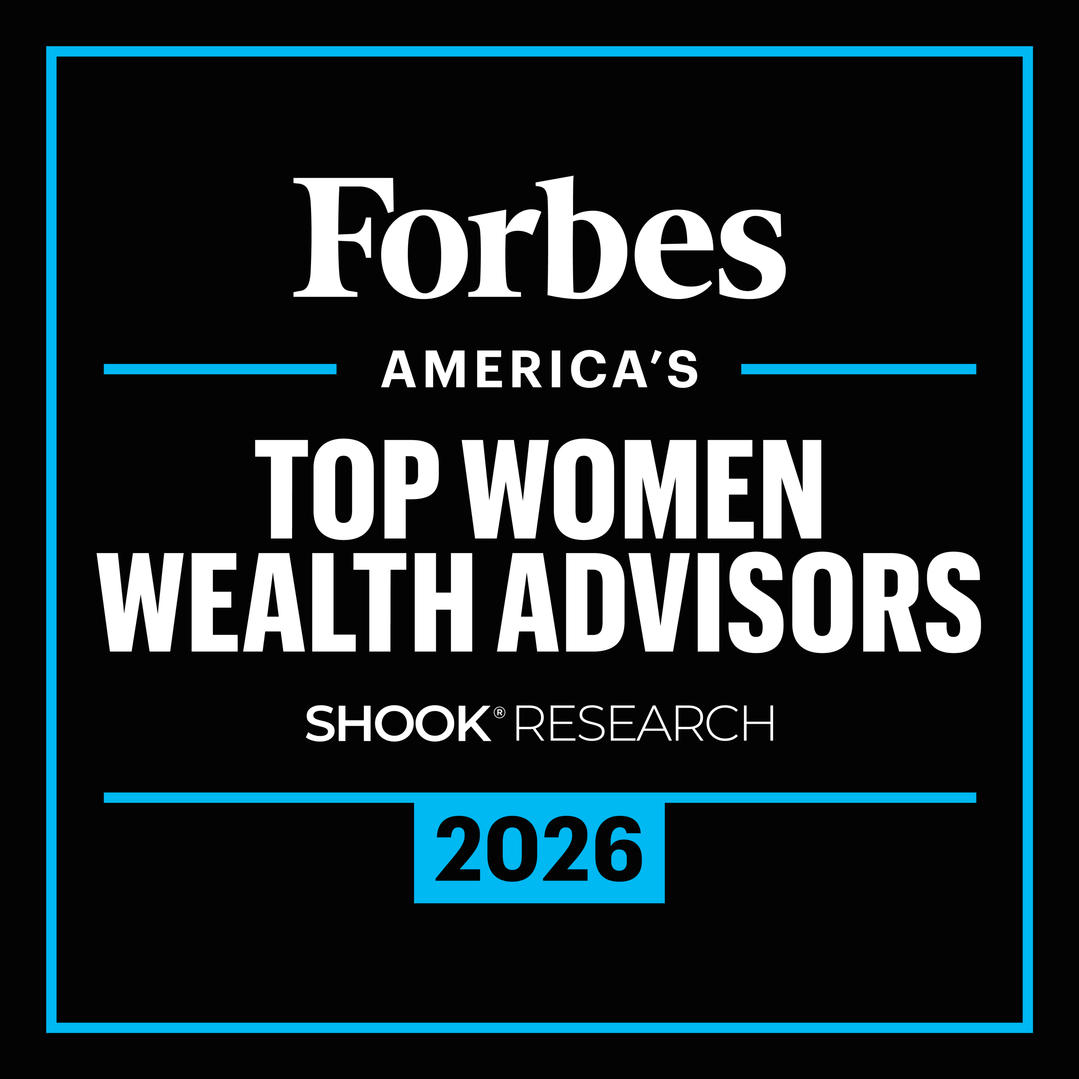 2026 SHOOK Research Forbes America's Top Women Wealth Advisors