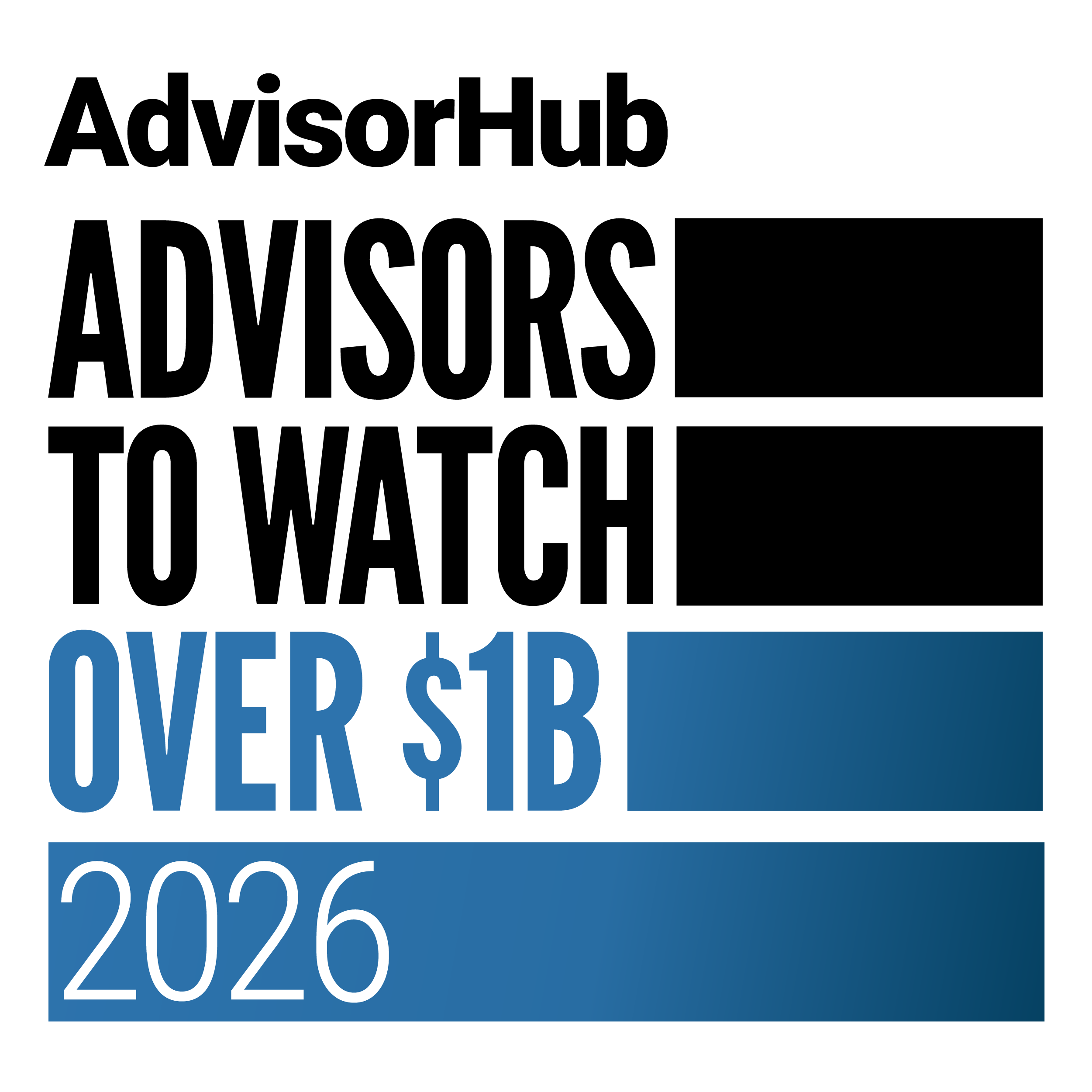 AdvisorHub 2026 "250 Advisors to Watch Over $1B" Award - Elizabeth Evans, CFP® ranked #80