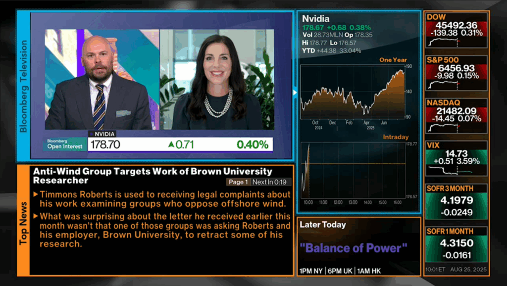 Brooke May, CFP® on Bloomberg Open Interest TV 8.25.25 - Nvidia, September Fed rate cuts, small cap rotation, big tech, labor market risks 2025