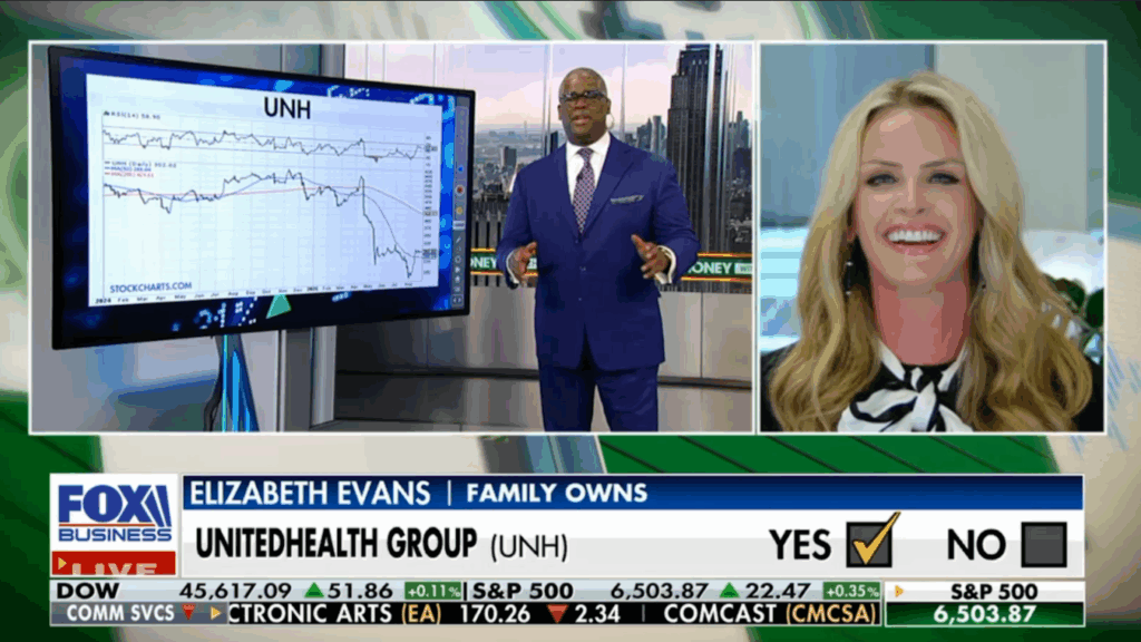 Elizabeth Evans, CFP on Fox Making Money with Charles Payne 8.28.25 Unitedhealth Group Warren Buffett