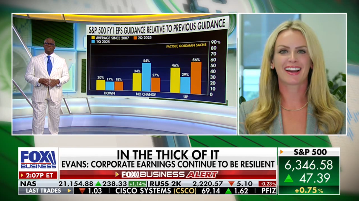 Elizabeth Evans, CFP ® Fox 8.6.25 Corporate Resilience This Earnings Season