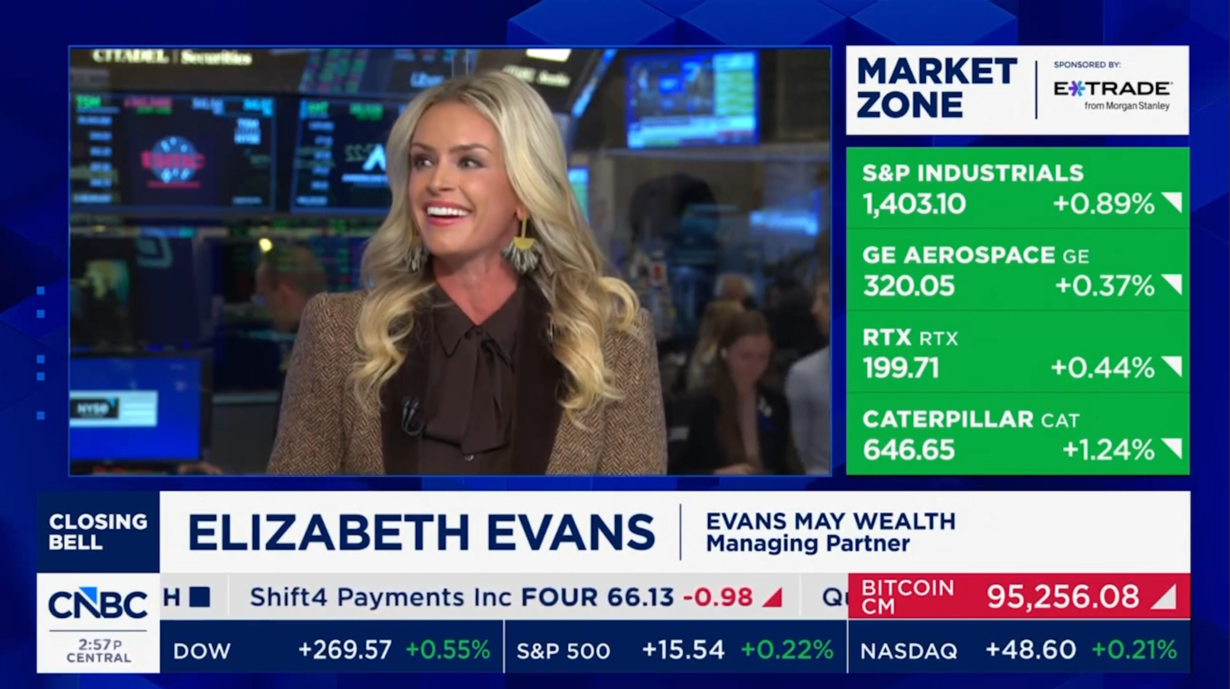 Elizabeth Evans CFP on CNBC Closing Bell 1.15.26 2026 Market Outlook