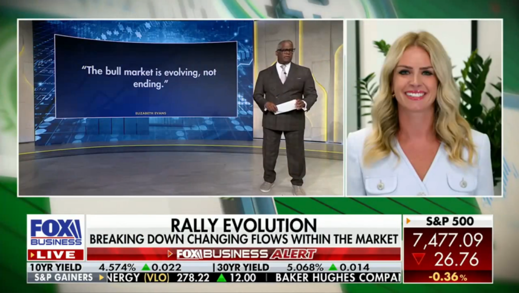 Elizabeth Evans, CFP on Fox Business Making Money 7.8.2026 Evolving Bull Market Driven by Broader Earnings Expansion