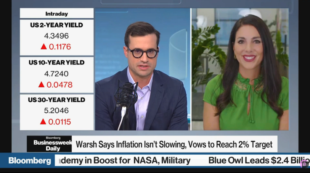 Brooke May on Bloomberg Radio Businessweek 8.28.2026 Markets Weigh Rate Hikes Following Jackson Hole